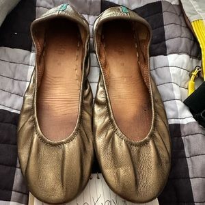 Tieks custom bronze size 9